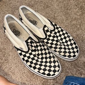 Vans checkered slip on
